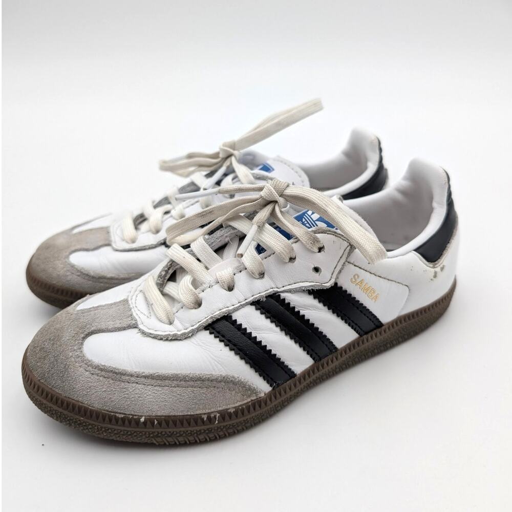 adidas Kids Samba Sneakers - White, Black, Gray